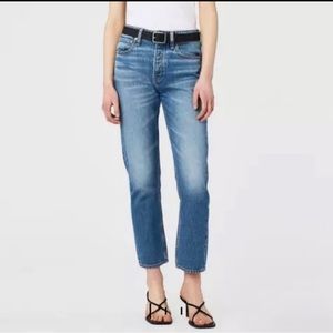Rag & Bone High Rise Ankle Slim Jean Maya Denim Size 26 Cotton Stretch Festival